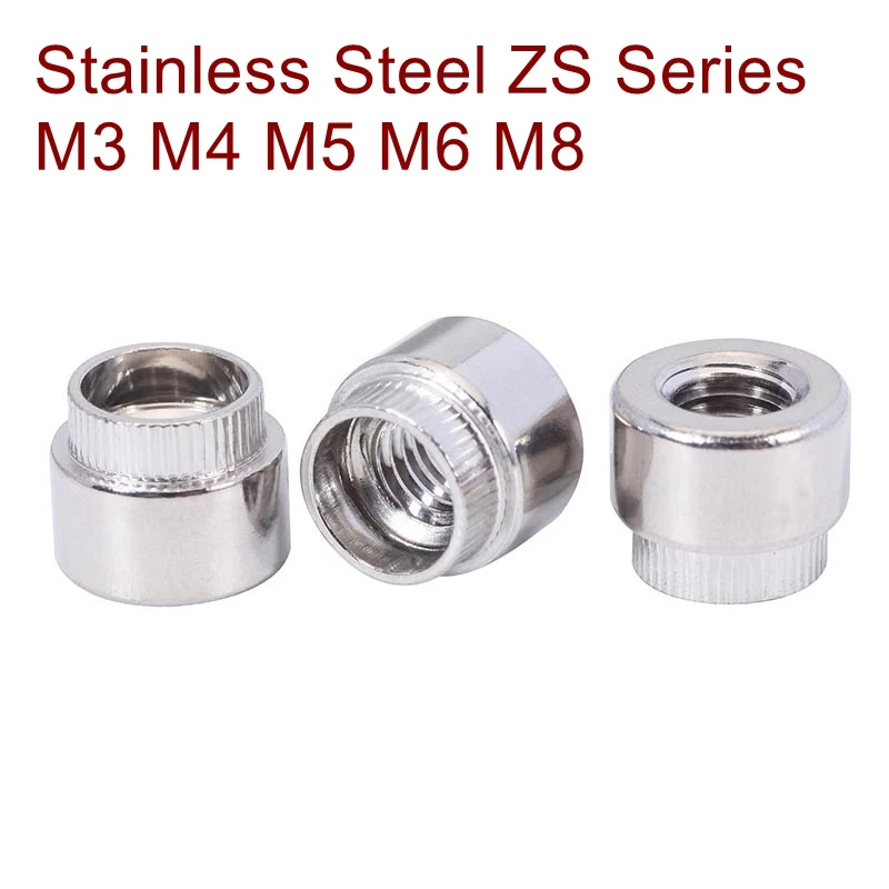 

Stainless steel round self-clinching nut ZS series Pressure riveting nut ZS-M3 M4 M5 M6 M8