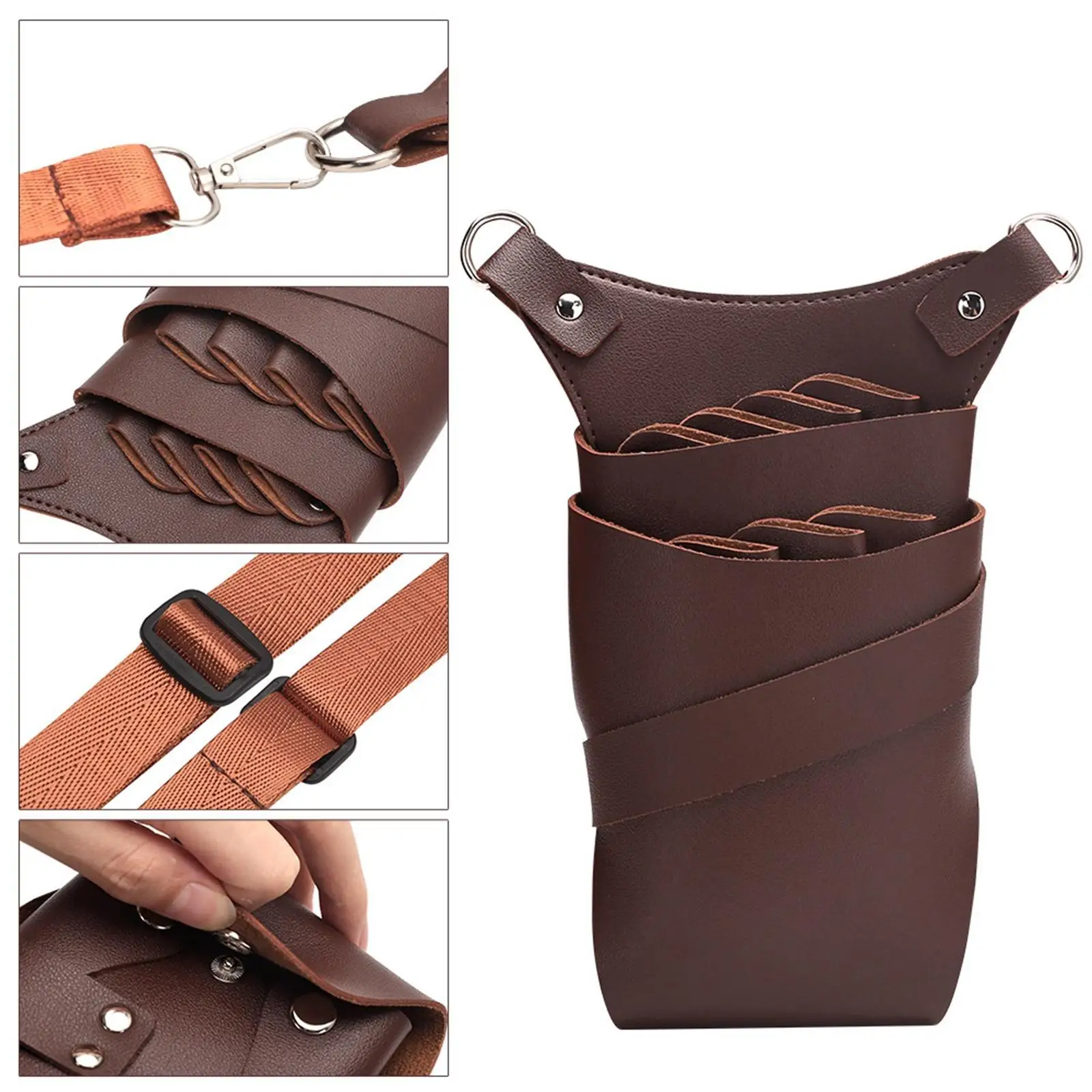 Hair Scissors Pouch Hair Cut Tool Waist Bag for Hairdressers Men Women