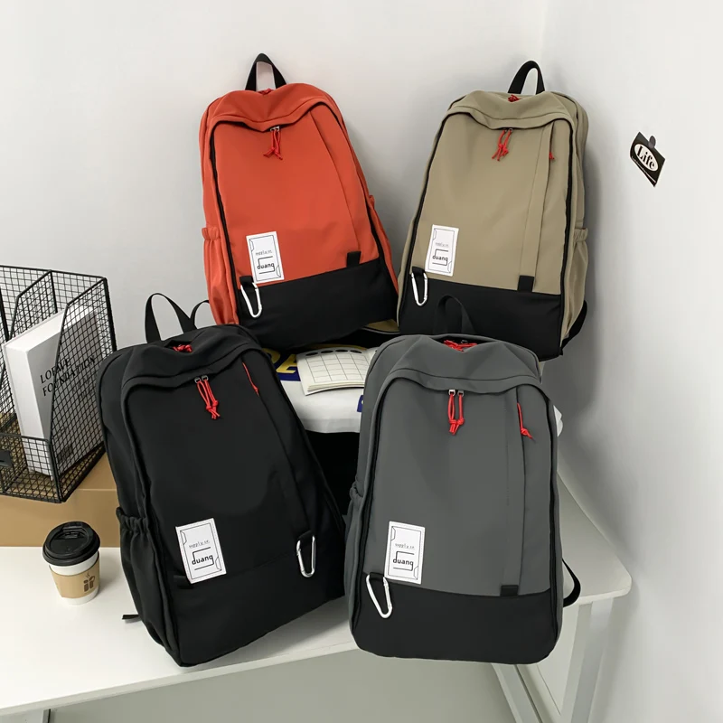 

Школьный рюкзак для мальчиков, большая емкость, водонепроницаемая, снижающая нагрузку, дорожная сумка, Корейская версия, для отдыха, студенческий Многофункциональный рюкзак