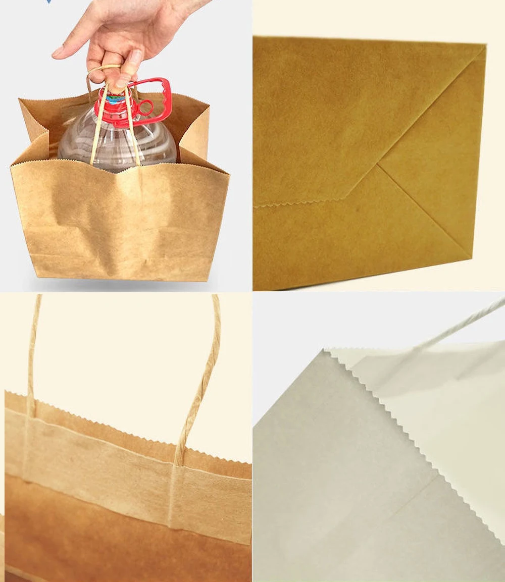 100Pcs Custom Logo Kraft Bags Gift Paper Packing Bag Craft Packaging Personalization business Shopping Clothes package Bags 12 S94f417926c1b4f75b2d0daaf1b0ad48eM