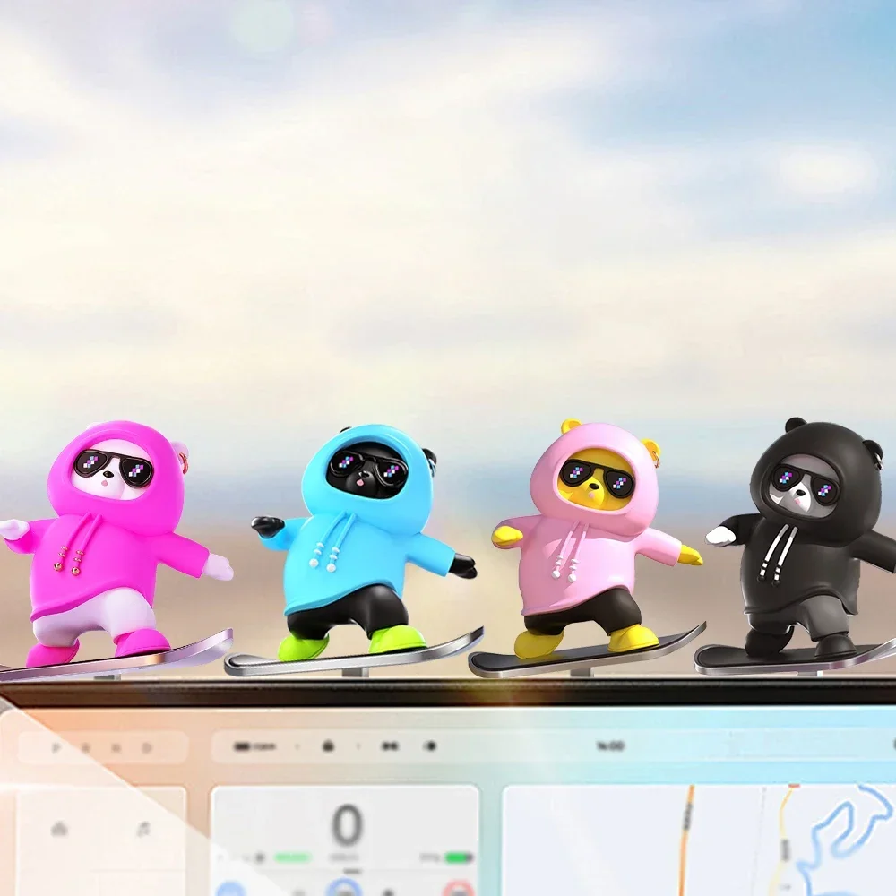 Skateboard Bear Auto Interior Decoration