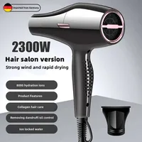 20 Second Fast Drying Hair Salon Hair Dryer, High-Speed Electric Turbine With Strong Airflow Suitable For Home Salon 2300W 1