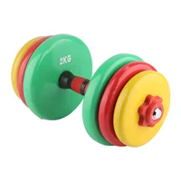 Colorful Dumbbell Hand Dumbbell Fitness Dumbbell Colorful Removable Non Slip Grip Fitness Gym Home Weight Lifting Hand Dumbbell - Image 2