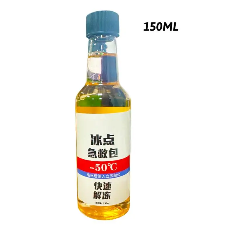 Ice Melter 150ml Driveway Deicer Liquid Snow Removal Fast Acting Windshields Winter Frost Melt Car Snow Frost Removal Effective