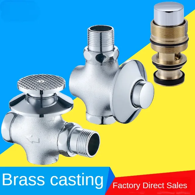 วาล์วเท้าแบบใช้เท้าเครื่องวัดความเร็วรอบที่ปัสสาวะวาล์วทองแดงอุปกรณ์เสริมสำหรับนั่งยอง 1