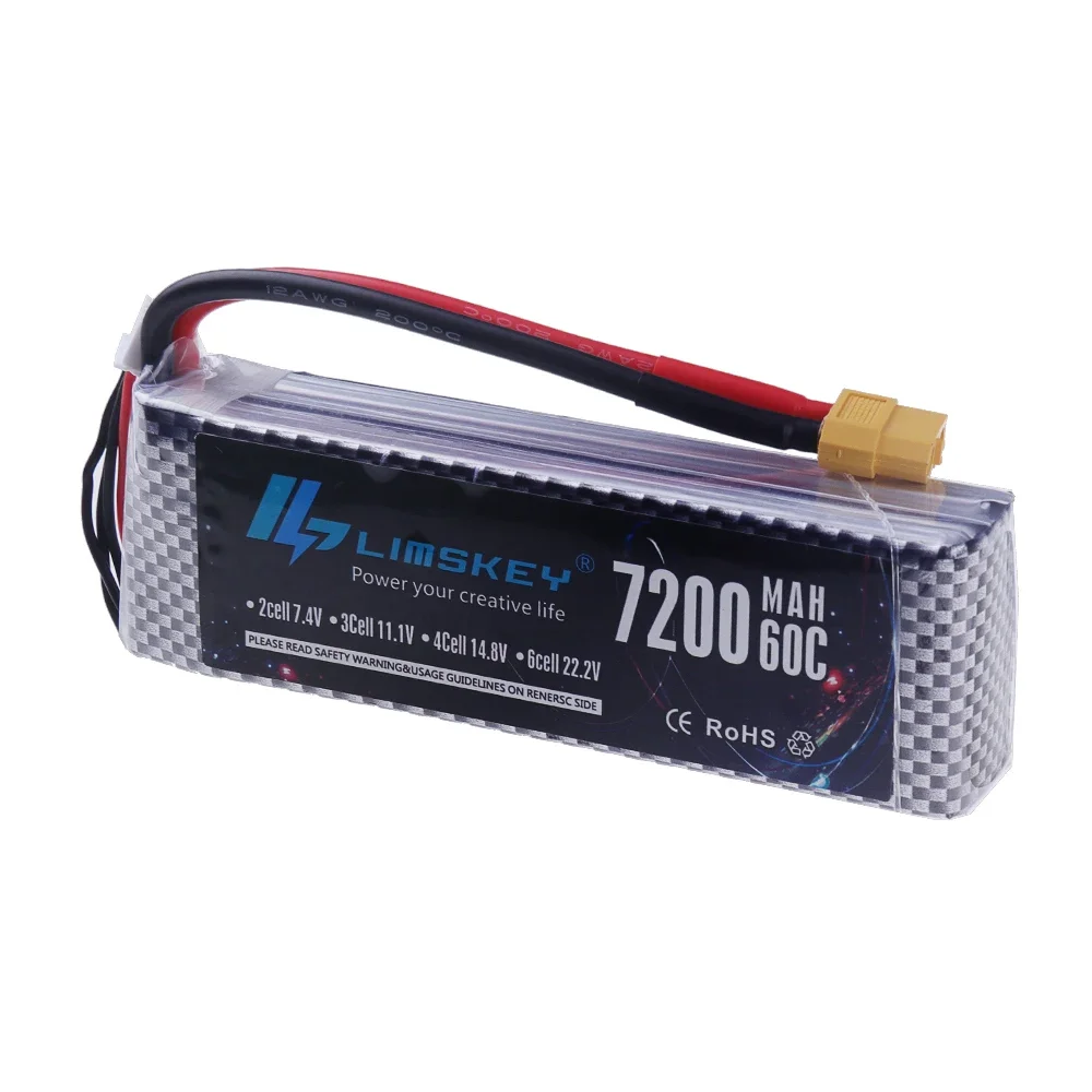 Batterie LiPo 3S 11.1V RC 2200mAh 45C XT60/T Plug