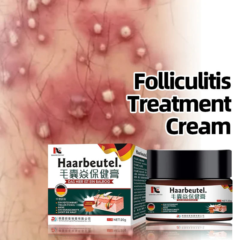 

Germany Folliculitis Treatment Cream Hair Scalp Remover Eczema Dermatitis Ointment Psoriasis Antibacterial Anti-Itching Medicine