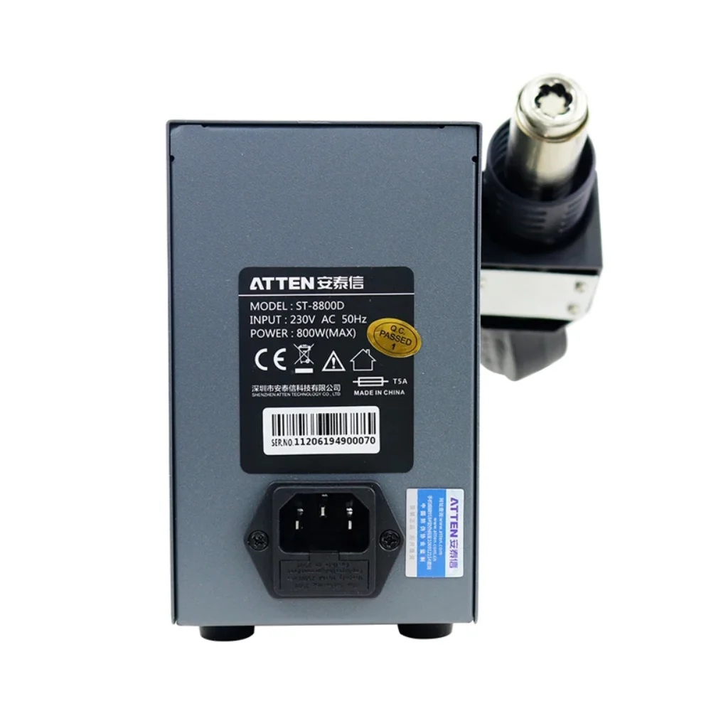 800W Hot Air Gun ATTEN ST-8800D  Digital Display BGA Rework Station Air Volume Anti-Static Repair Desoldering Station 110V /220V 4