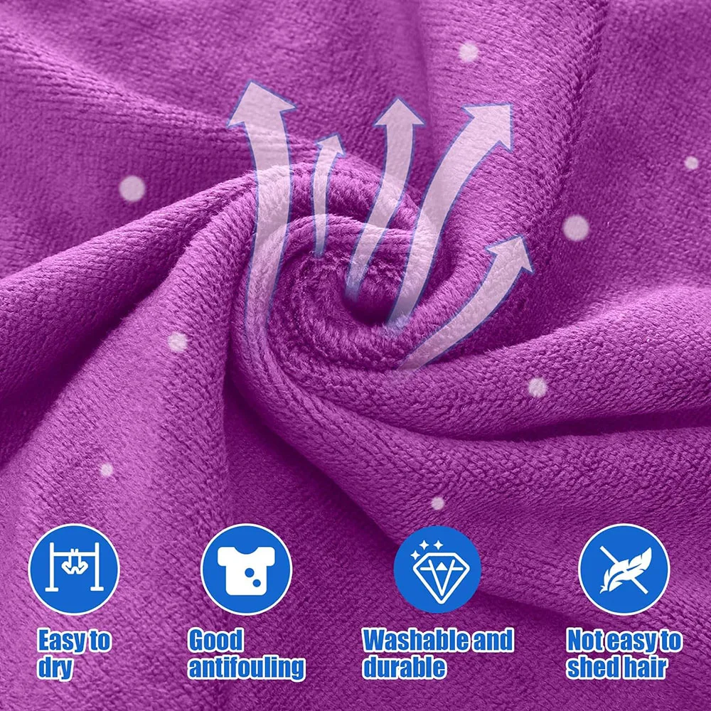 Large Bleach Proof Resistant Microfiber Salon Hair Towels Bulk Absorbent Hair Drying Stylist Hand Spa Home Gym Yoga Bath Towels 2