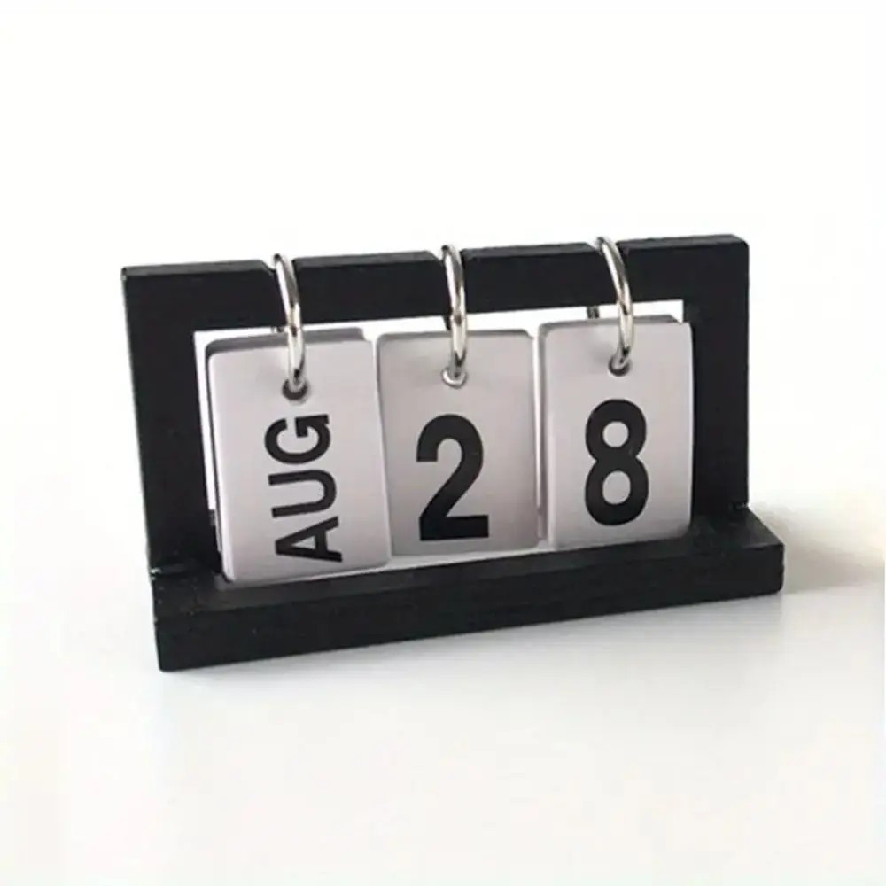 Mini Calendario da Tavolo per Soggiorno, Decorazione Creativa per Ufficio, Divertente Modello di Calendario da Scrivania