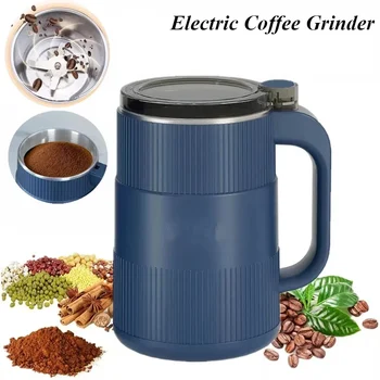 110/220V Electric Coffee Grinder Multifunctional Beans Spices Grains Grinder Fast Grinding Stainless Steel Grinder for Kitchen 1