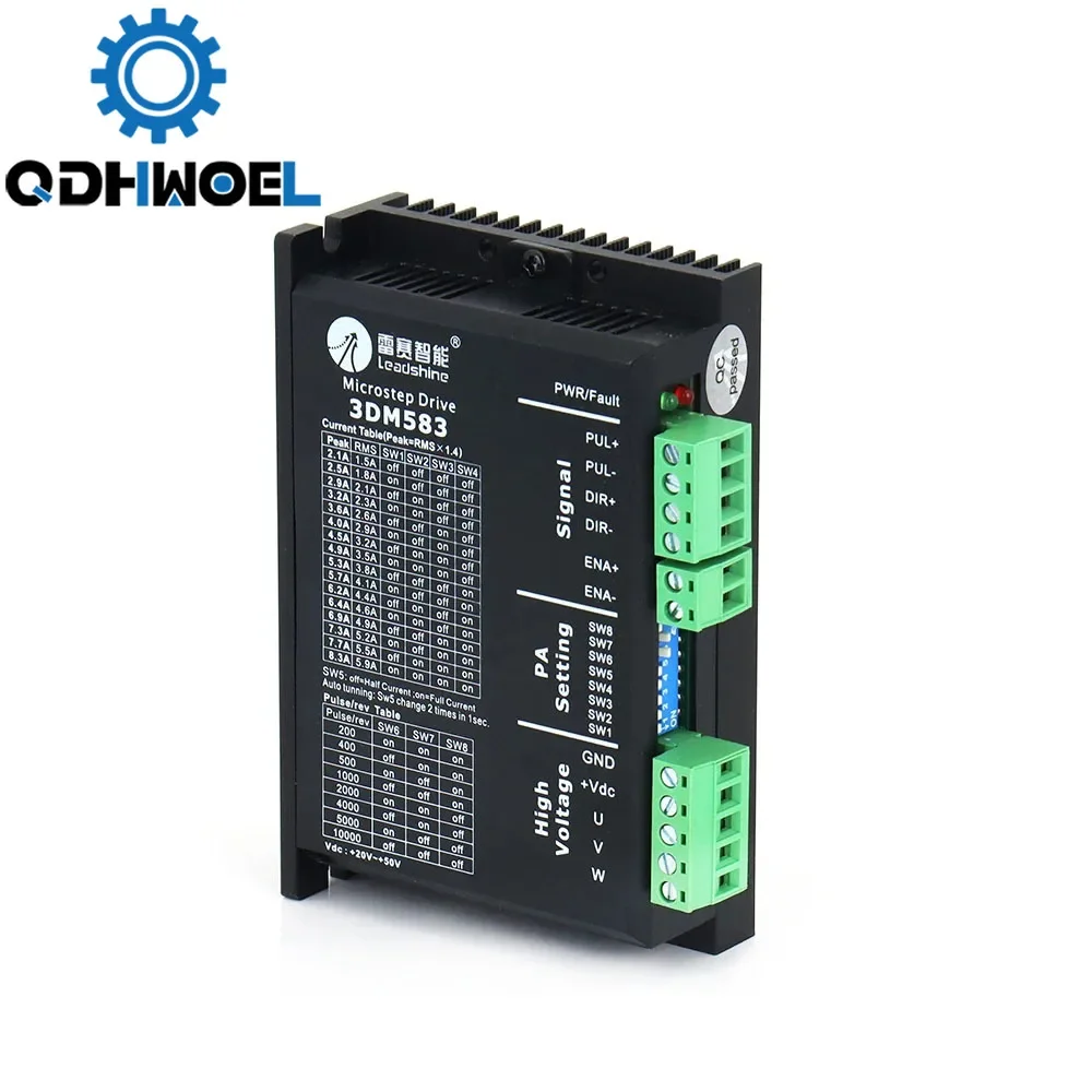 

Leadshine 3DM583 3Phase Stepper Motor Driver 20-50VDC 2.1-8.3A Match with 57 86 Series Motor For Co2 Laser 3DM583 Replace 3ND583