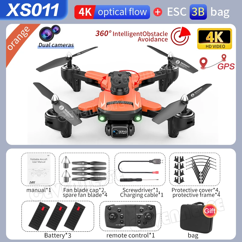 2022 New XS011 GPS Drone 4k Profesional HD Camera With obstacle avoidance Brushless Foldable Quadcopter Remote Helicopter Toys big rc helicopter RC Helicopters