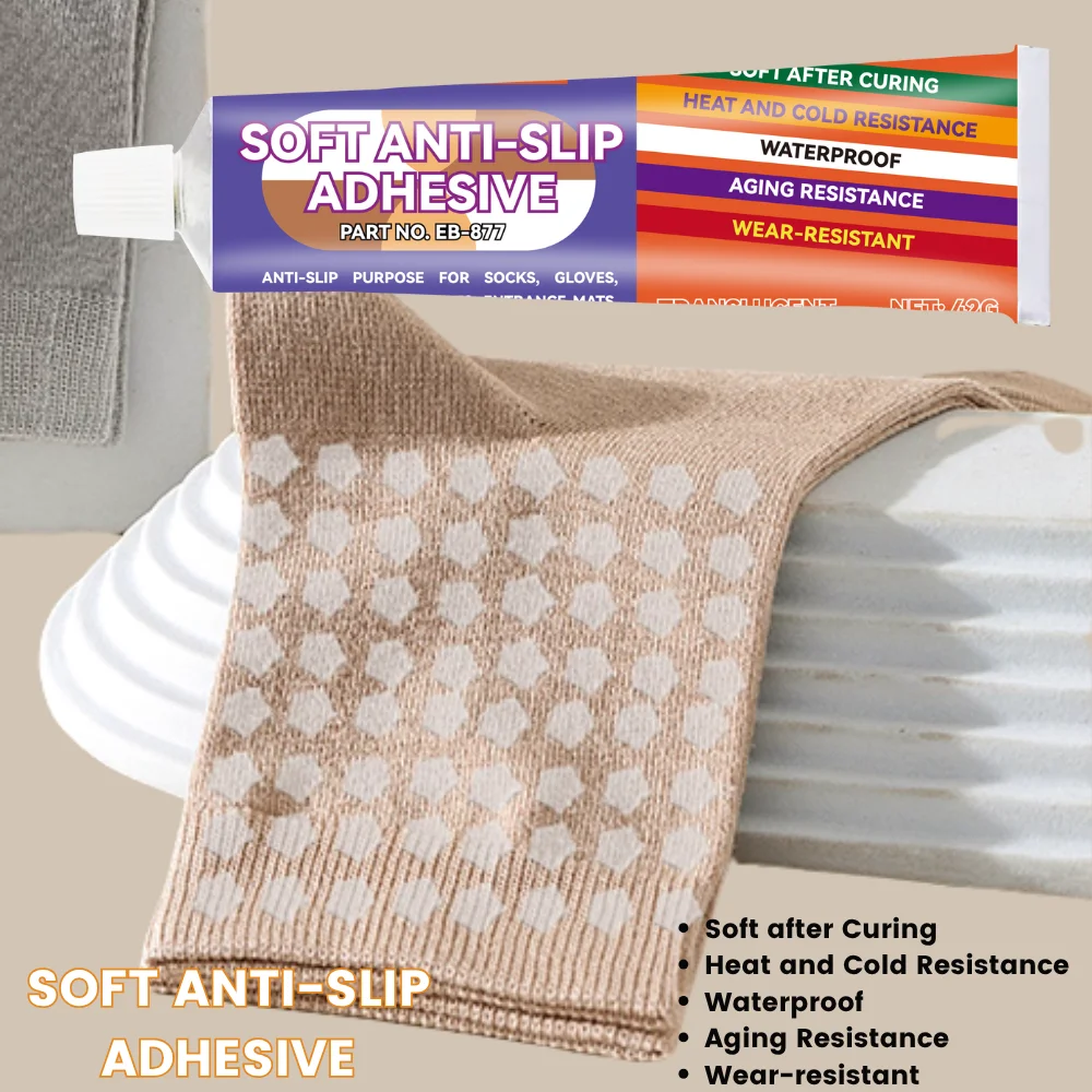 Anti-SLIP กาว Multi-ใช้กันน้ําสําหรับถุงเท้าพรม Bath Mats ถุงมือผ้าเครื่องใช้ไฟฟ้า Strong Grip กาวติดทนนาน 1