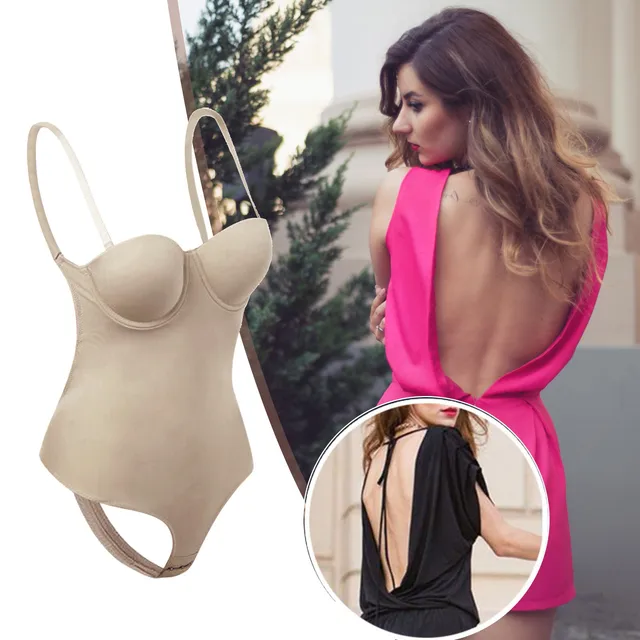 Women'S Corset Invishaper Halft Backbody Shaper Bra Plus Size Backless Built In Bra Tummy Control Shapewear Lenceria Para Damas 1