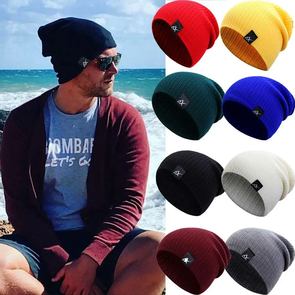 

Winter Hats for Woman New Men Beanies Knitted Solid Cute Hat Girls Autumn Female Baggy Cap Warmer Bonnet Ladies Casual Cap