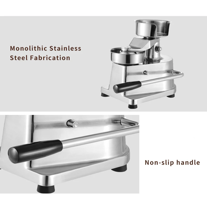 Manual Hamburger Press Stainless Steel 100mm-150mm Burger Forming Patty Makers Multifunctional Round Meatloaf Machine