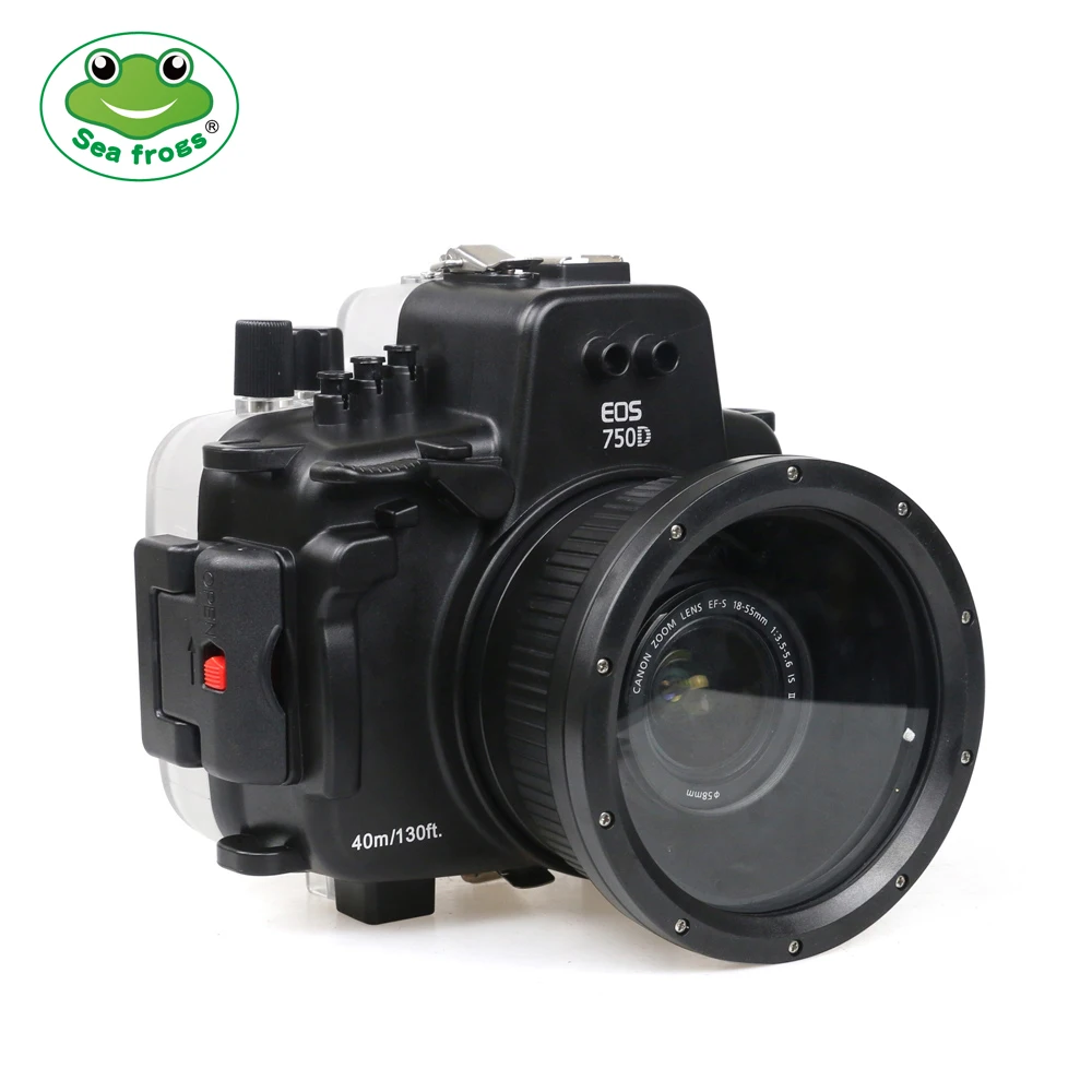 Custodia Impermeabile Per Fotocamera Per Canon Eos 750D Underwater 40M Photograpy Camera Accessory Custodia Protettiva Impermeabile Per Immersione