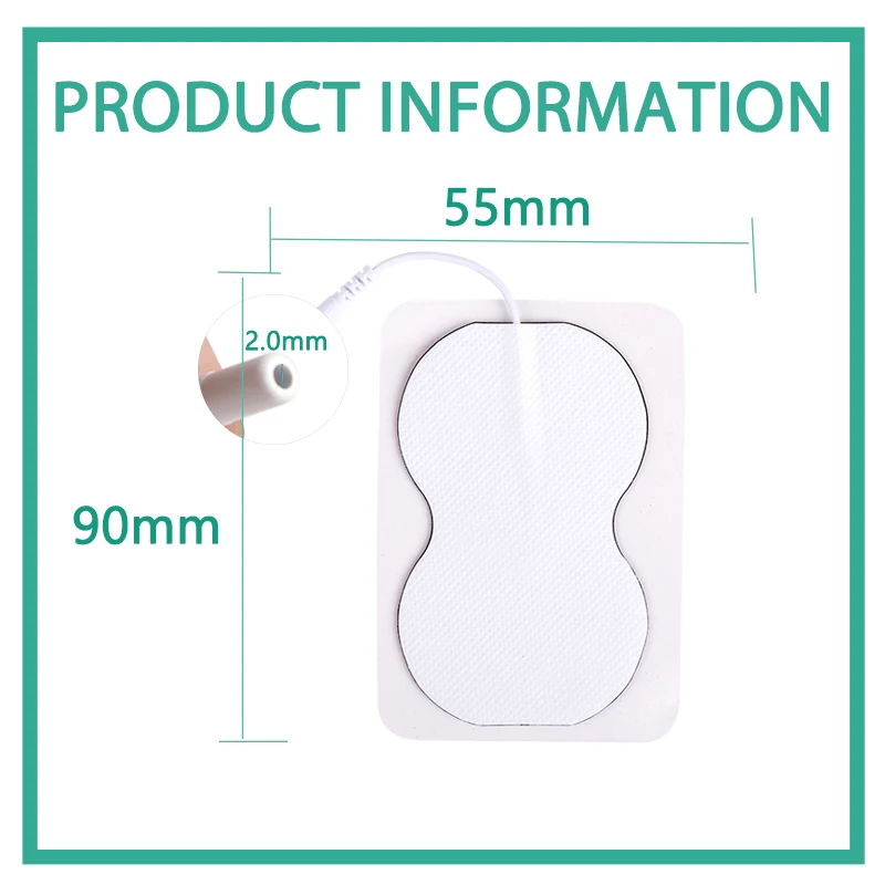 10pcs Silicone Gel EMS Electrode PadsTens Electrodes Digital Acupuncture Nerve Muscle Stimulator Physiotherapy TENS Pads 6