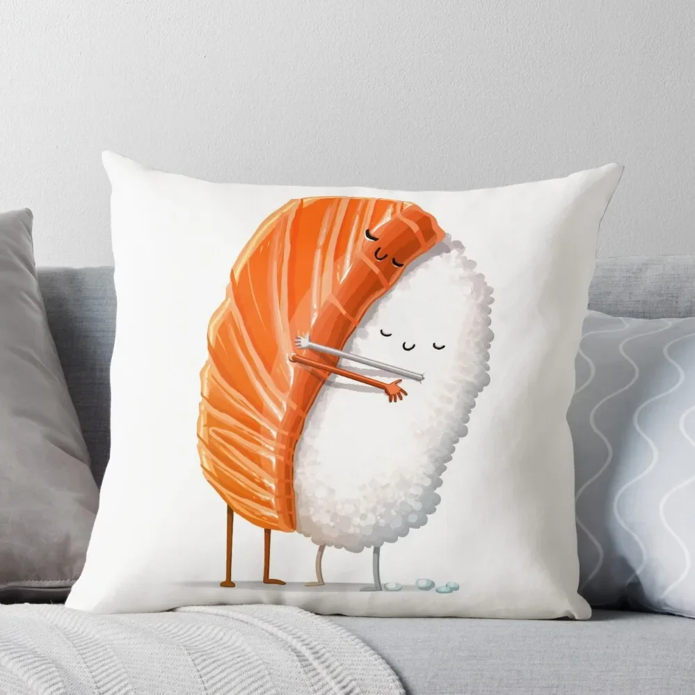 

Sushi Hug Throw Pillow sleeping pillows Room decorating items