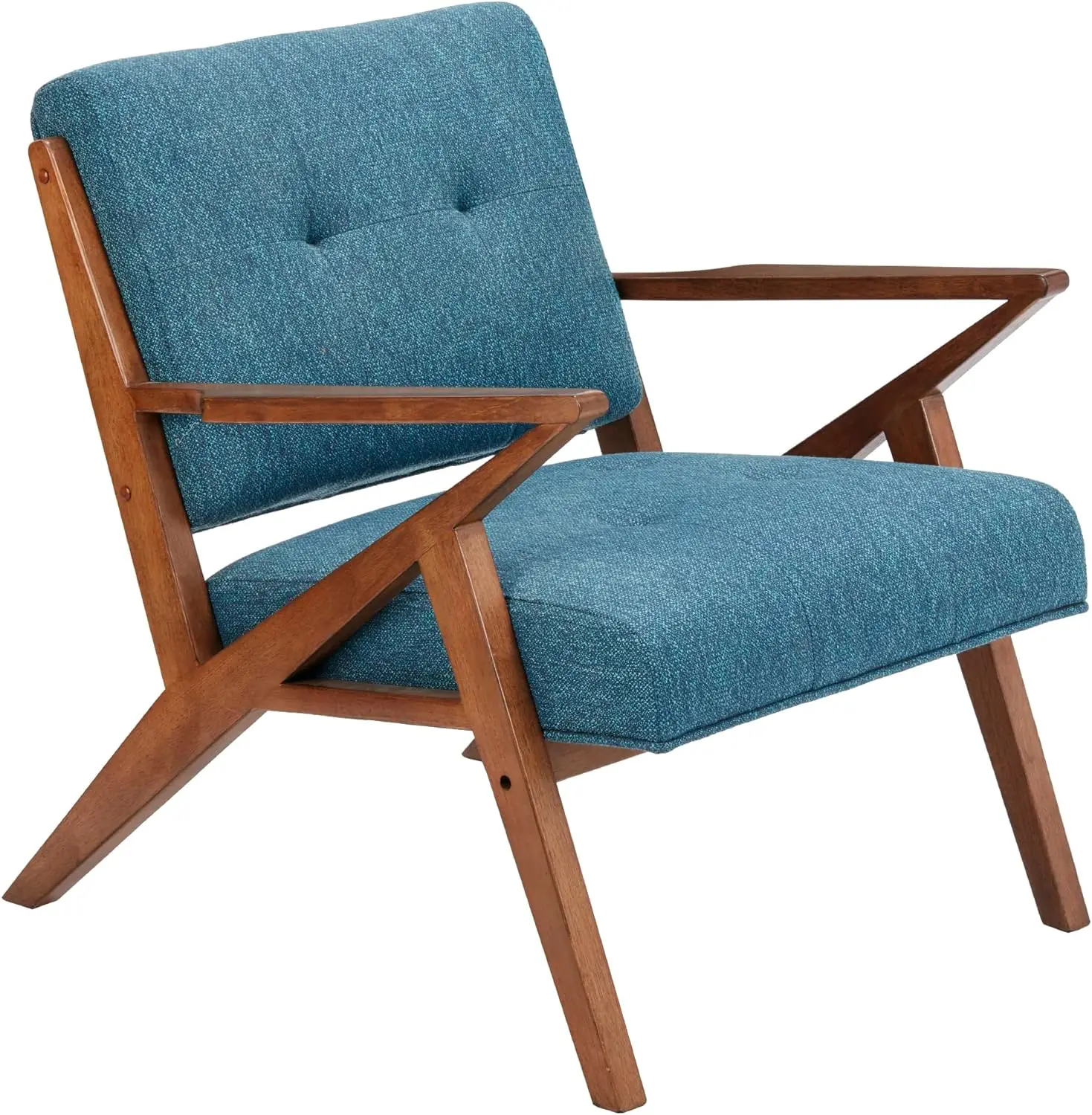 

INK+IVY Rocket Mid,Century Modern Accent Chairs for Living Room with Solid Wood Frame Armrest and Legs, Upholstered