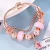 BAOPON-Bracelets à breloques coeur d'amour pour femme, perles Marano bricolage, bracelet fin, bijoux de mariage pour femme, amoureux, 2024