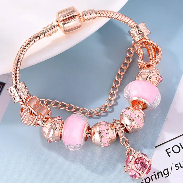 BAOPON-Bracelets à breloques coeur d'amour pour femme, perles Marano bricolage, bracelet fin, bijoux de mariage pour femme, amoureux, 2024