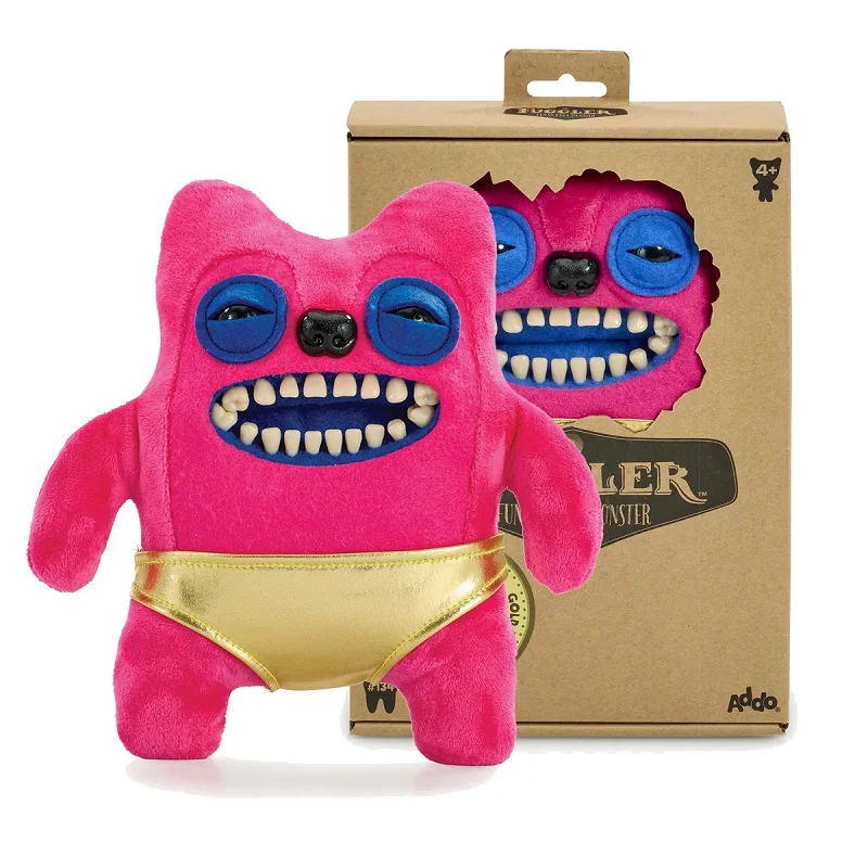 thumbnail image 1 of Nueva serie Fuggler Ugly Monster Gold Fuggler GREEDY GRINNER OSO DE PELUCHE PESADILLA GRIN GRIN Juguete suave, 1 of 5