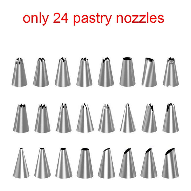 Pastry Socket Cake Nozzles for Confectionery Professional Set Icing Cream Piping Tips Cookies Cupcake Cake Decorating Tool