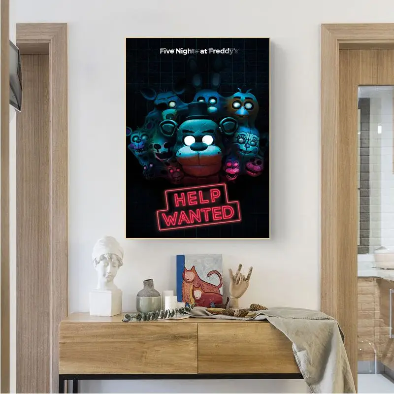 Fnaf Five-nights-At-Freddys POSTER Retro Poster Home Bar Cafe Art Wall  Sticker Collection Picture Wallpaper Decoration - AliExpress