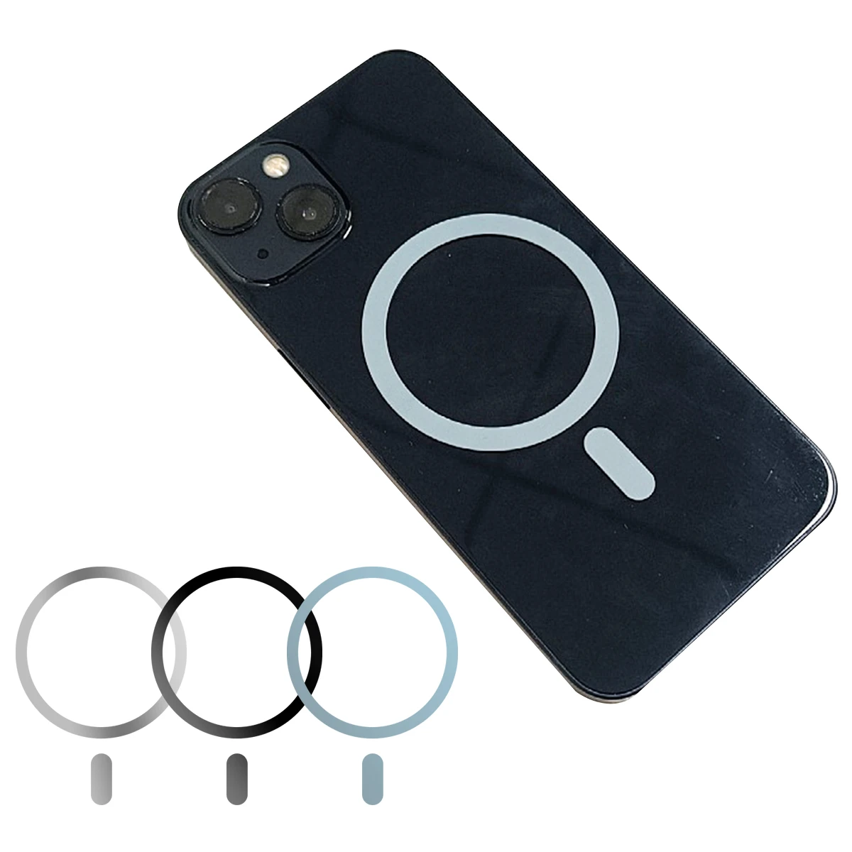 Plaque métallique de charge sans fil pour voiture, autocollant arrière  magnétique, feuille de fer pour iPhone, support rapide universel ultra-mince  - AliExpress