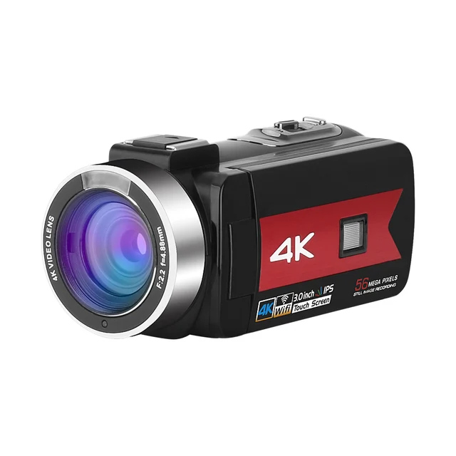  YEEIN Cámara de video 4K, videocámara con visión nocturna IR,  cámara digital WiFi para grabación de video, pantalla táctil de 3 pulgadas,  zoom digital 18X, cámara de vlogging para , control