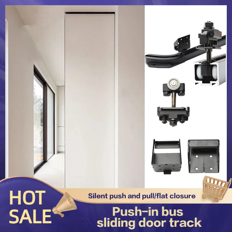 New-Internal-Push-Bus-Door-Track-Sliding-Sliding-Door-Rail-Coat-and ...