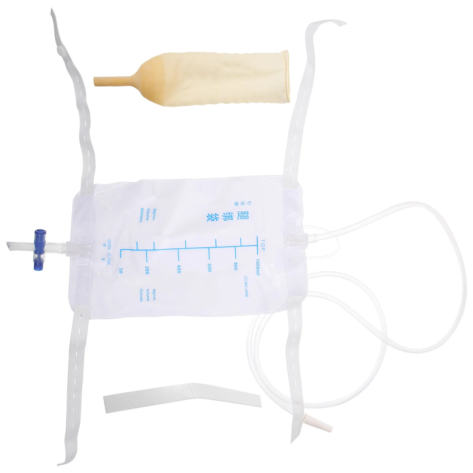 1 Set of Leg Bag Urine Drainage Bag Disposable Drainage Postoperation Supply