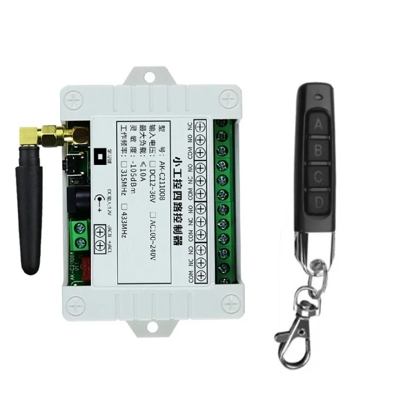 Interruttore Radiocomandato Universale - 2 Telecomandi, 1 Canale, Per Garage, Luci, Tende - Foto 2