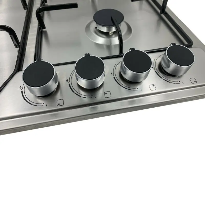 Clean Stainless Steel LPG Kitchen Portable Gas Stove LPGNG 4 Burner Gas Stove for Cooking