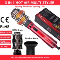 3-in-1 Hair Styling Hairdryer,Two-way Automatic Rotating Hot Air Comb,Brush Hair Dryer,Negative Ion Hot Air Brush,Curling Brush