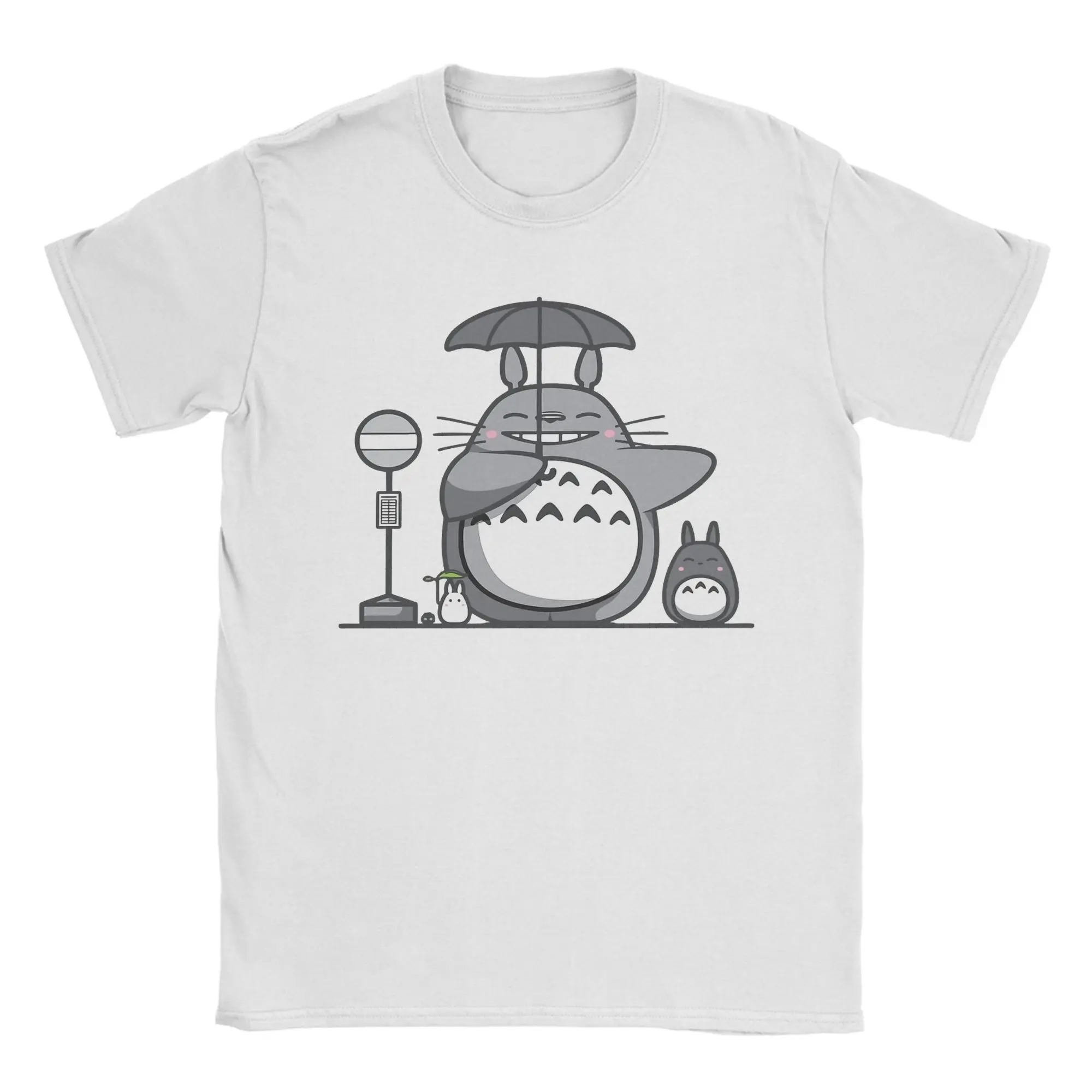 Vintage Totoro-Inspired Graphic Cotton T-Shirt - Fun & Casual Crewneck Tee
