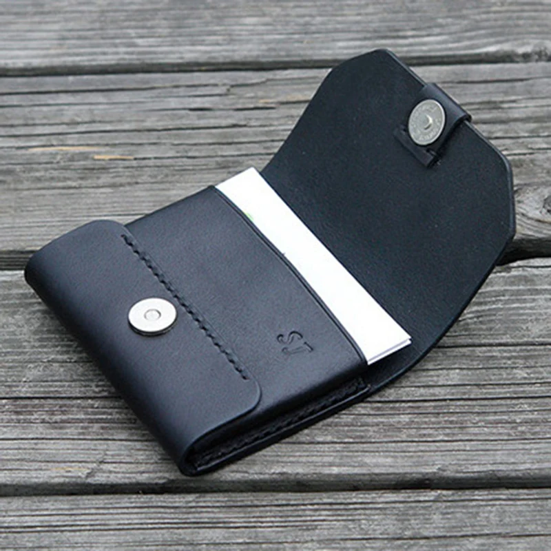 DIY 가죽 미니 접힌 카드 지갑 아크릴 템플릿 가방 LeatherCraft 봉제 패턴