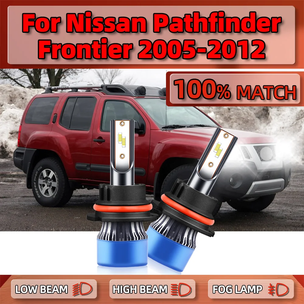 

Canbus LED Headlight Bulbs 20000LM Plug and Play Car Lights 12V 6000K For Nissan Pathfinder Frontier 2005-2009 2010 2011 2012