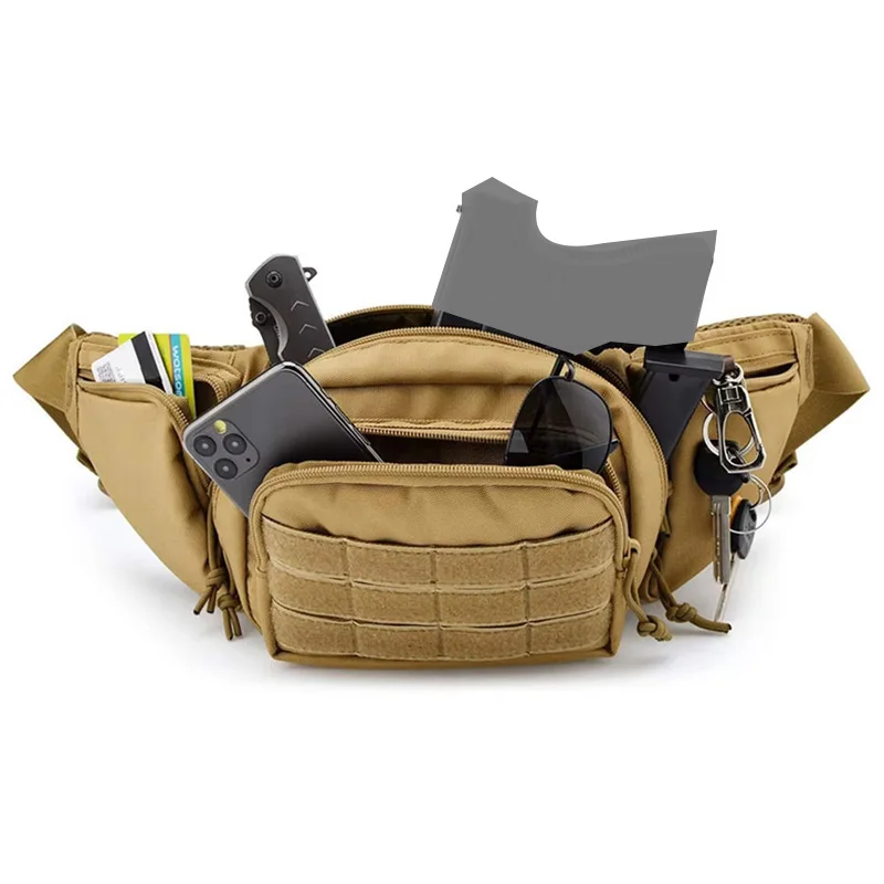 Waterproof Tactical Waist Bag for Men Outdoor Camping Hiking