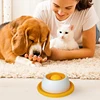 Pet Lick Mat Yogurt Licking Plate Anti-spill Slow Food Plate Feeder for Dogs Cats Promotes Dental Health Bite Resistant Toy 2