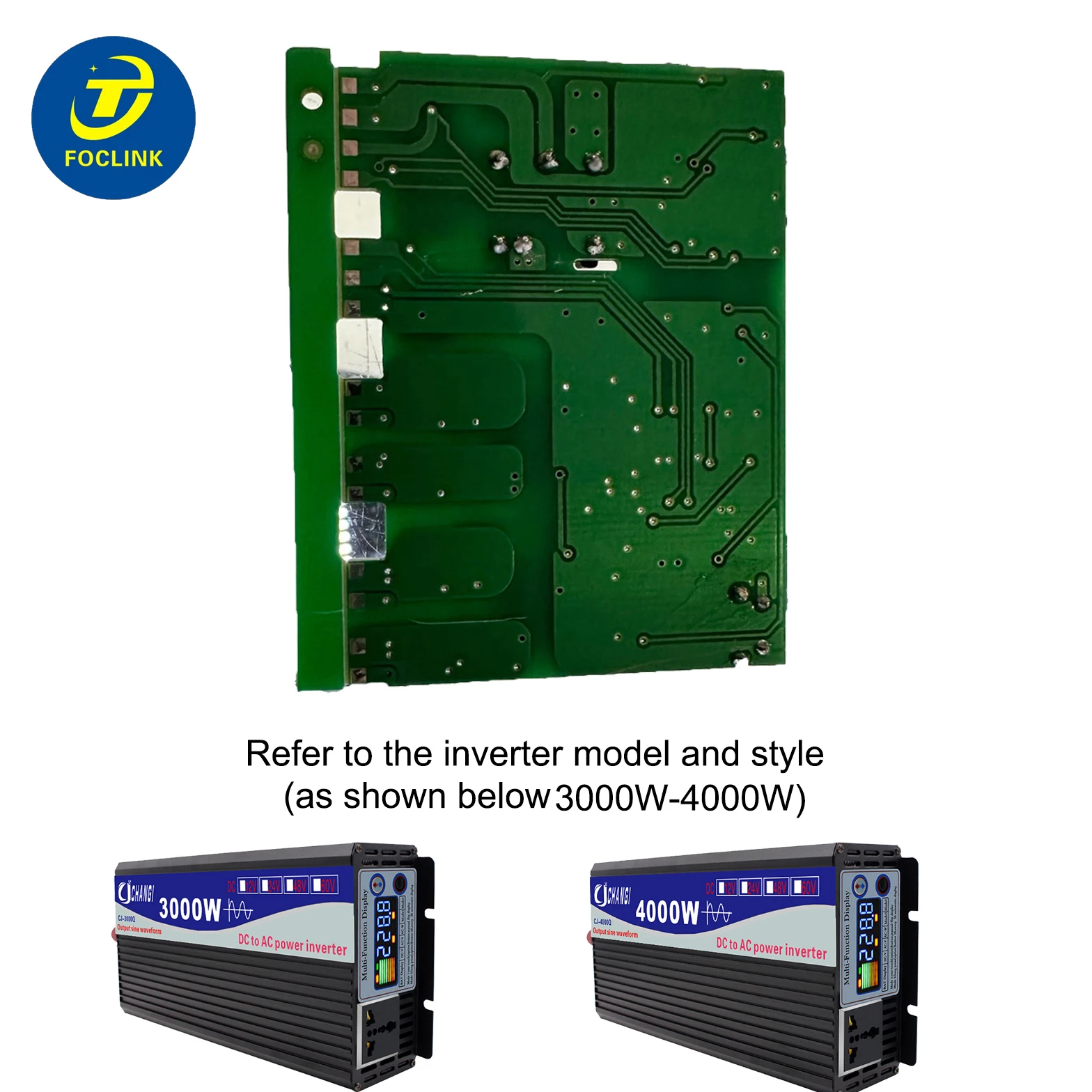 Description Picture 4 of itemInverter Accessories 3000W 4000W DC 12V-72V To AC 110V 220V Inverter Driver Board Power Module Drive Core Transformer