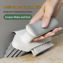 Deep Clean Crevice & Tile Scraper for Household Floors and Bathrooms (White gray)