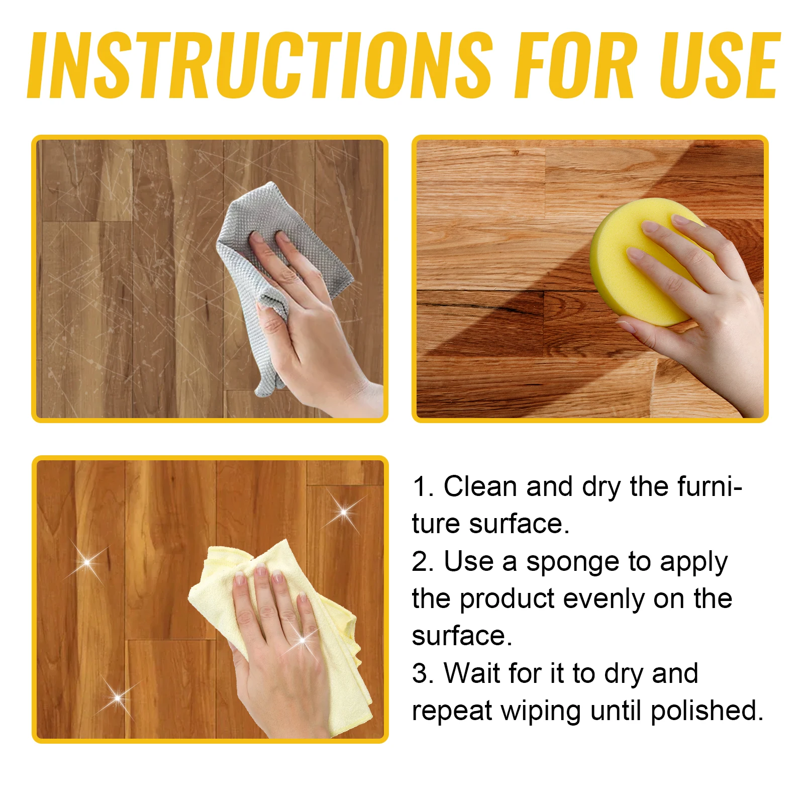 Enhanced Wooden Floor Cleaner & Polish – Deep Clean, Protect, Brighten & Coat