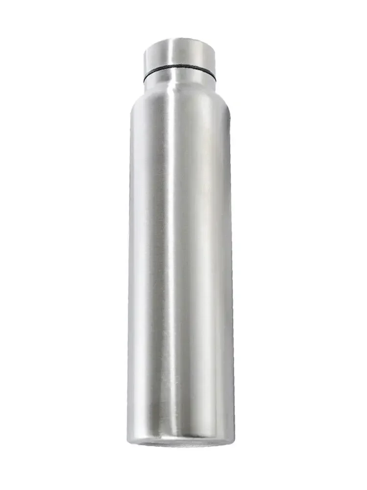 650ml/1000ml Stainless Steel Sport Water Bottle Single-layer Rugged Water Cup Metal Flask Drinkware Camping Sports Gym