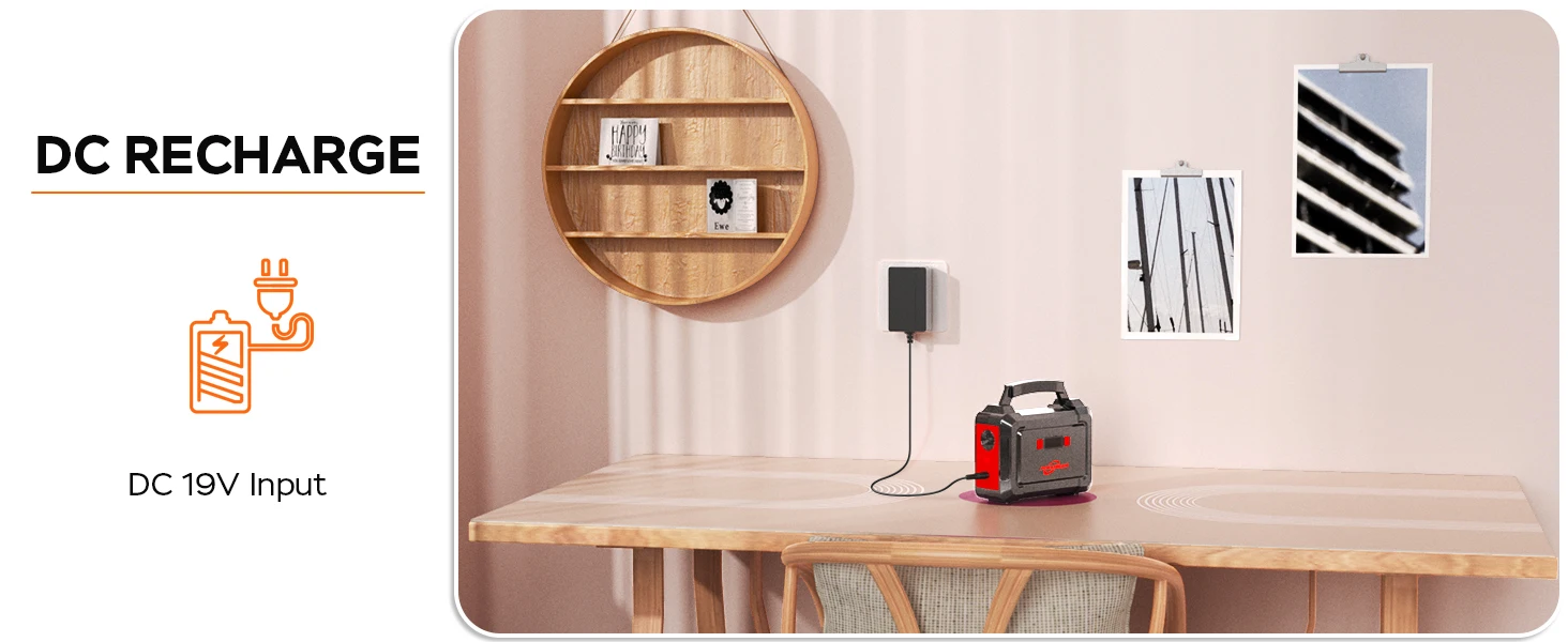 solar panel with battery bank