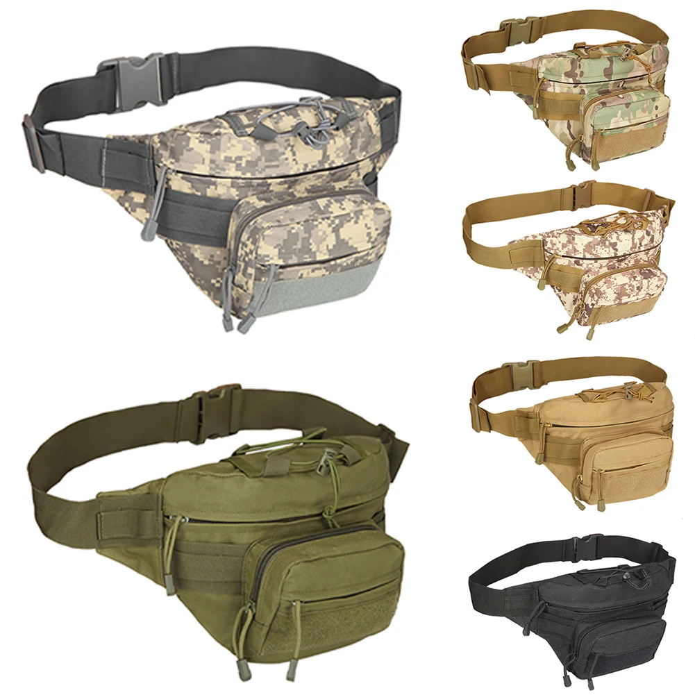 

Tactical Fanny Pack Waist Pack EDC Waist Bag Lightweight Molle Pouch With MOLLE System For Hiking Hunting Outdoor Women Men
