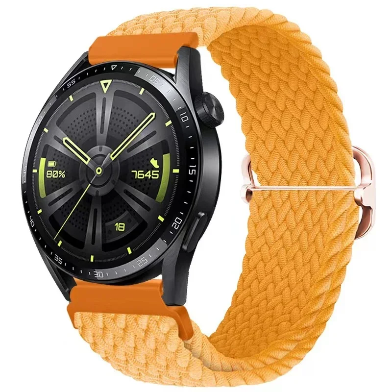 Nylon Braided Watch Strap - Durable Fabric Bracelet Wristband