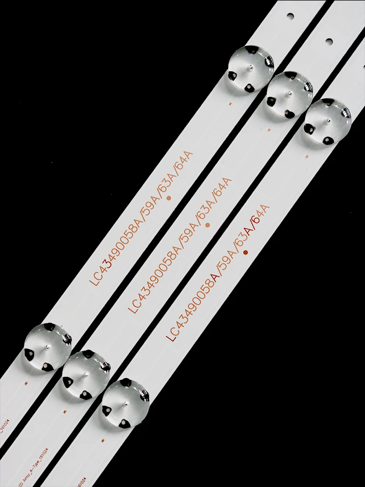 3 개 7LED 830mm LED 백라이트 스트립, LC43490058A LG 43UK6300PLB43UJ634V 43LJ61 ...